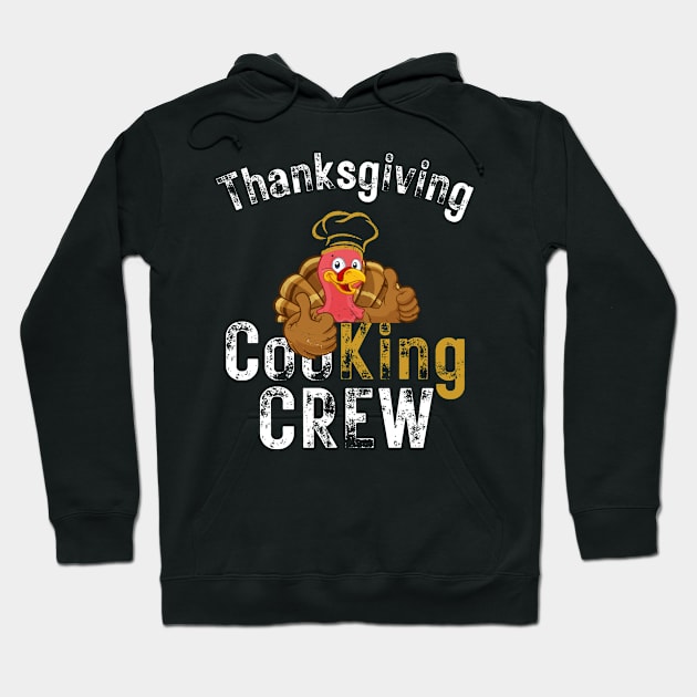 Thanksgiving Cooking Crew Culinary Chef King Retro Cool Hoodie by AimArtStudio